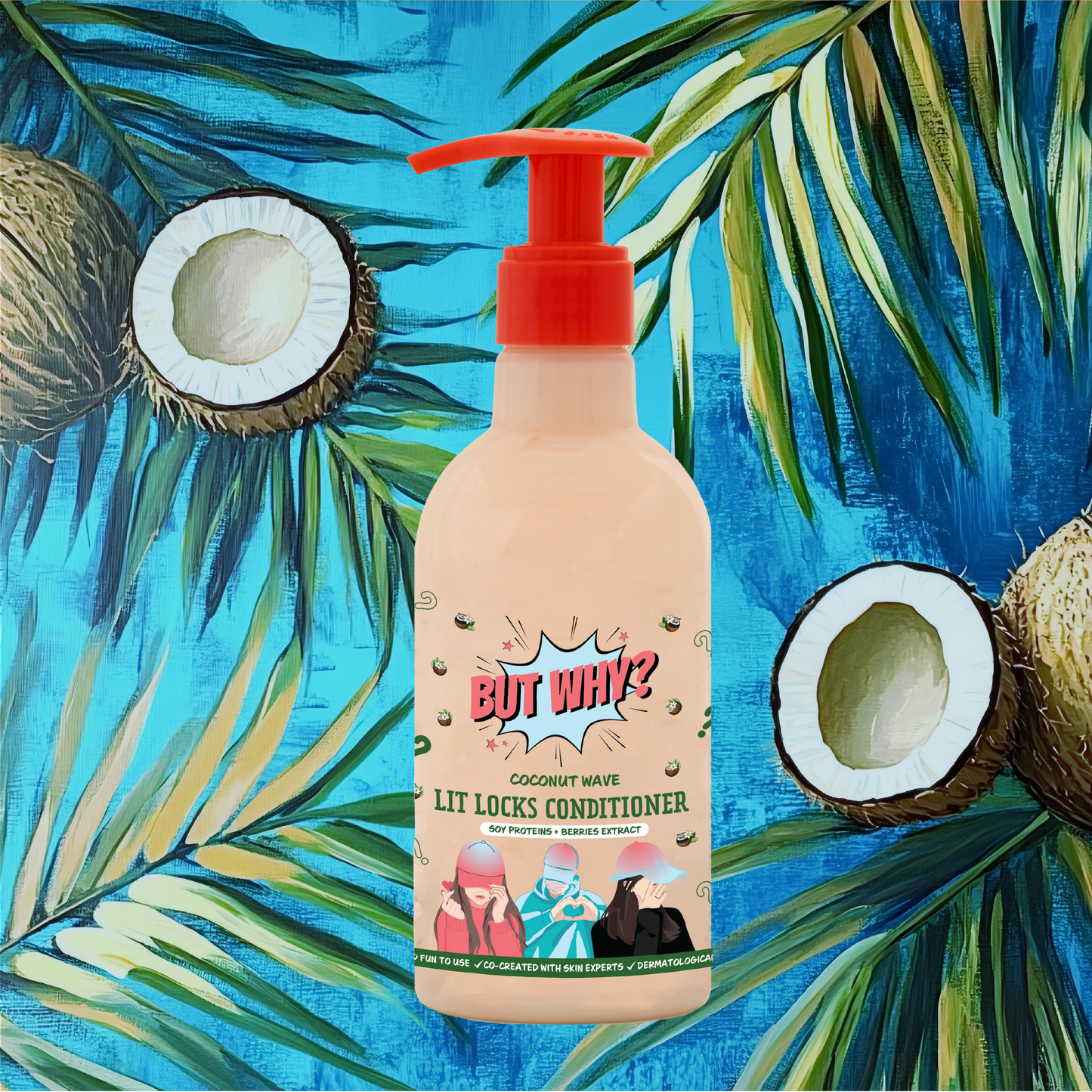 Kids Coconut Wave Conditioner for Soft, Silky, Shiny Hair