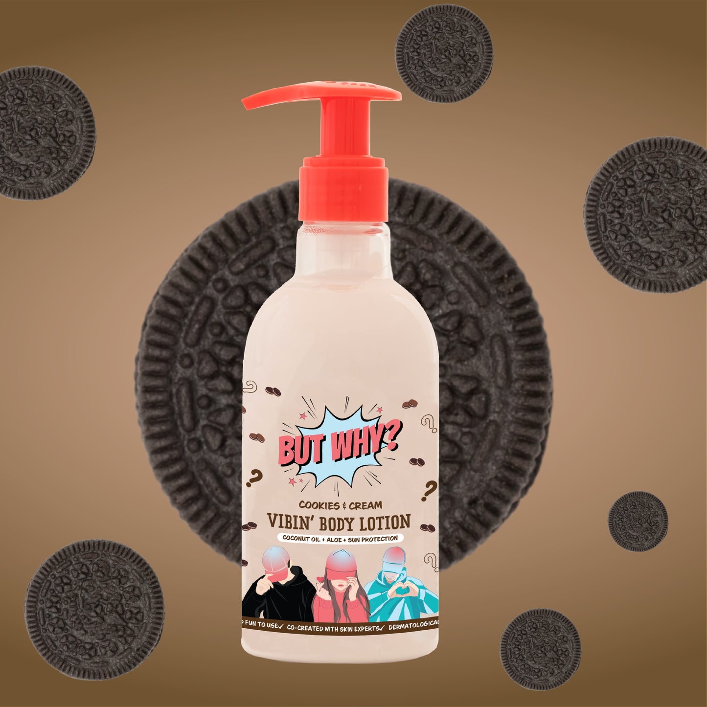 Kids Cookies & Cream Nourishing Body Lotion with Sunscreen for long lasting moisture enriched with Aloe Vera and Coconut Oil
