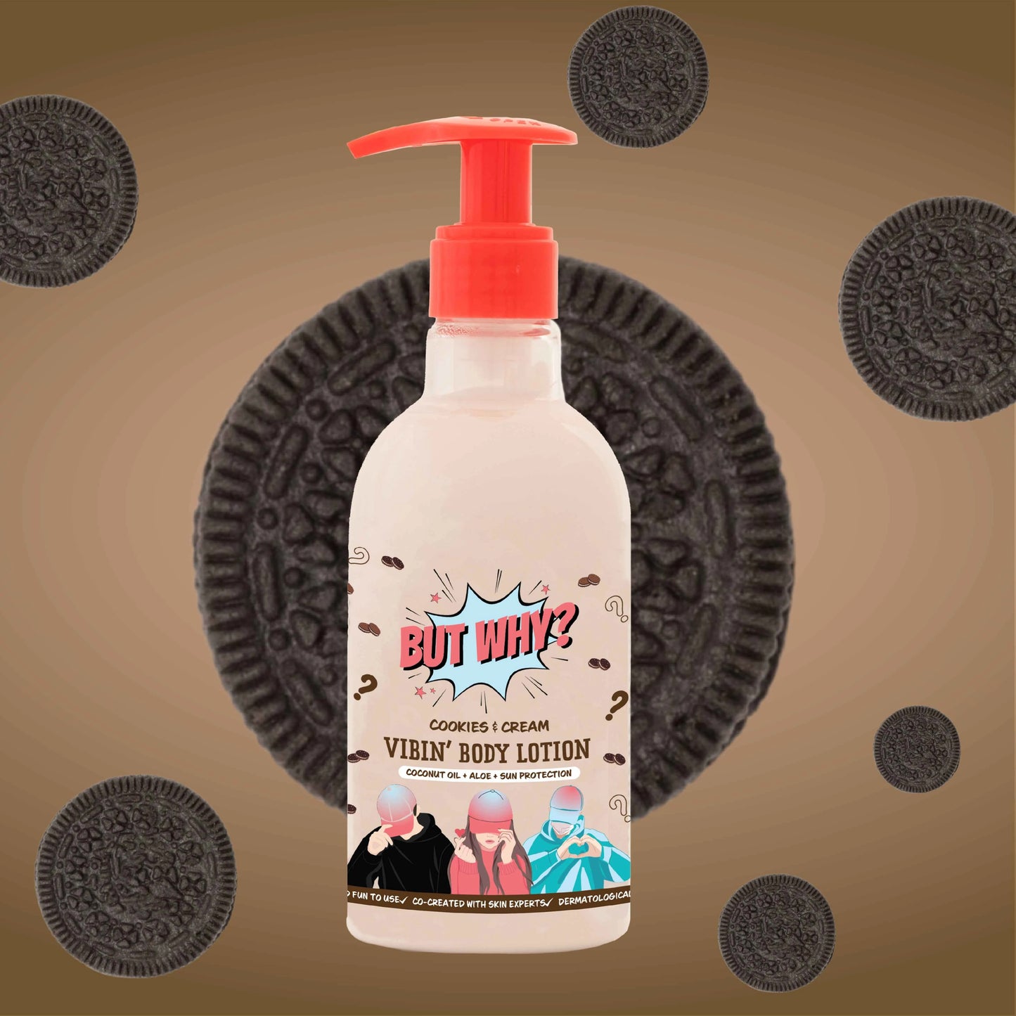 Kids Cookies & Cream Nourishing Body Lotion with Sunscreen for long lasting moisture enriched with Aloe Vera and Coconut Oil