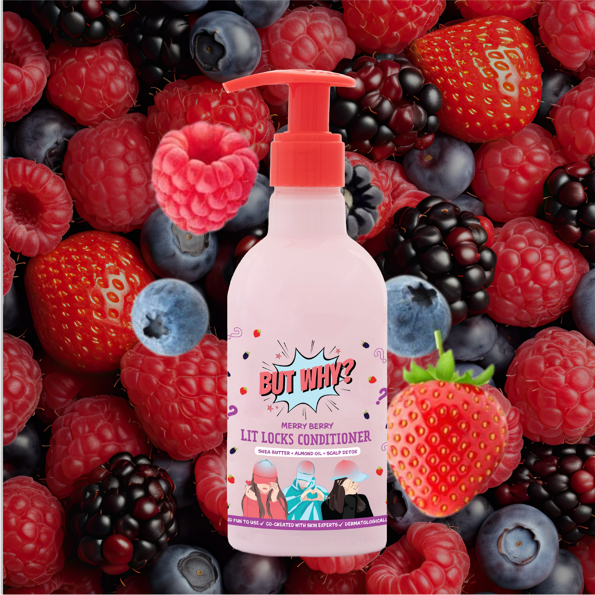 Kids MerryBerry Dandruff Control Conditioner with Almond Oil & Shea Butter for Smooth Soft Hair