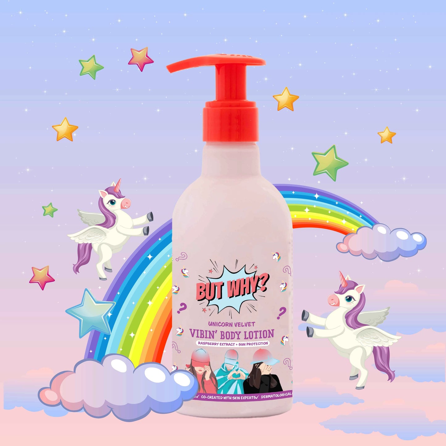 Kids Unicorn Velvet Nourishing Body Lotion with Sunscreen for Smooth, Hydrating Skin infused with Olive Oil