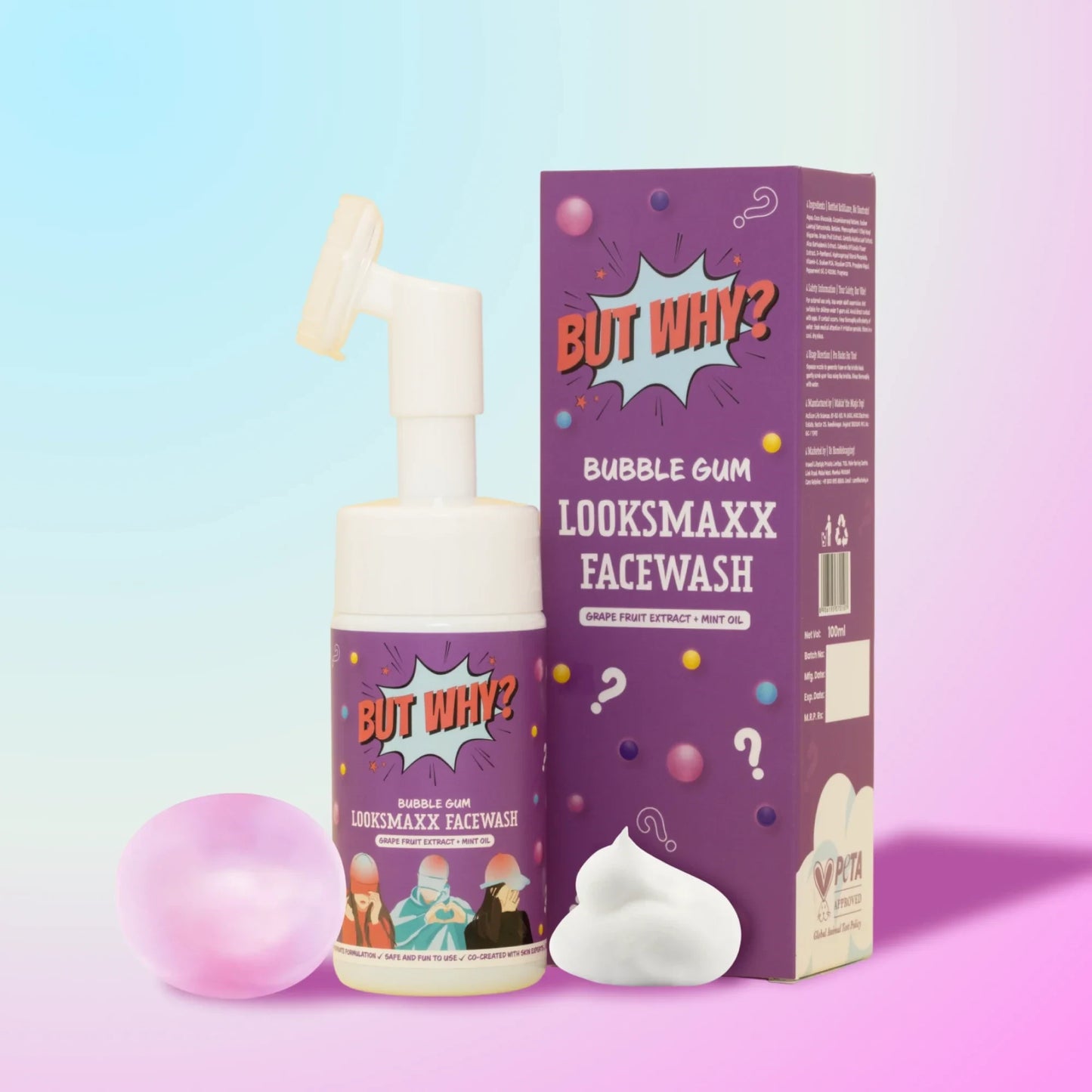 Kids Gentle Foaming Bubblegum Facewash for Oil Control