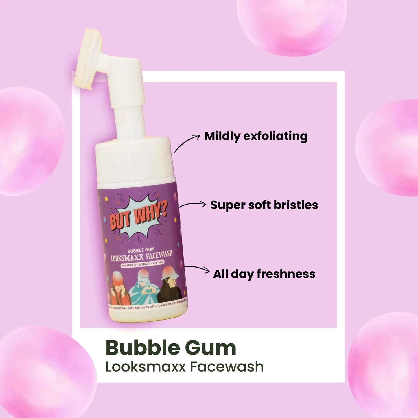Kids Gentle Foaming Bubblegum Facewash for Oil Control