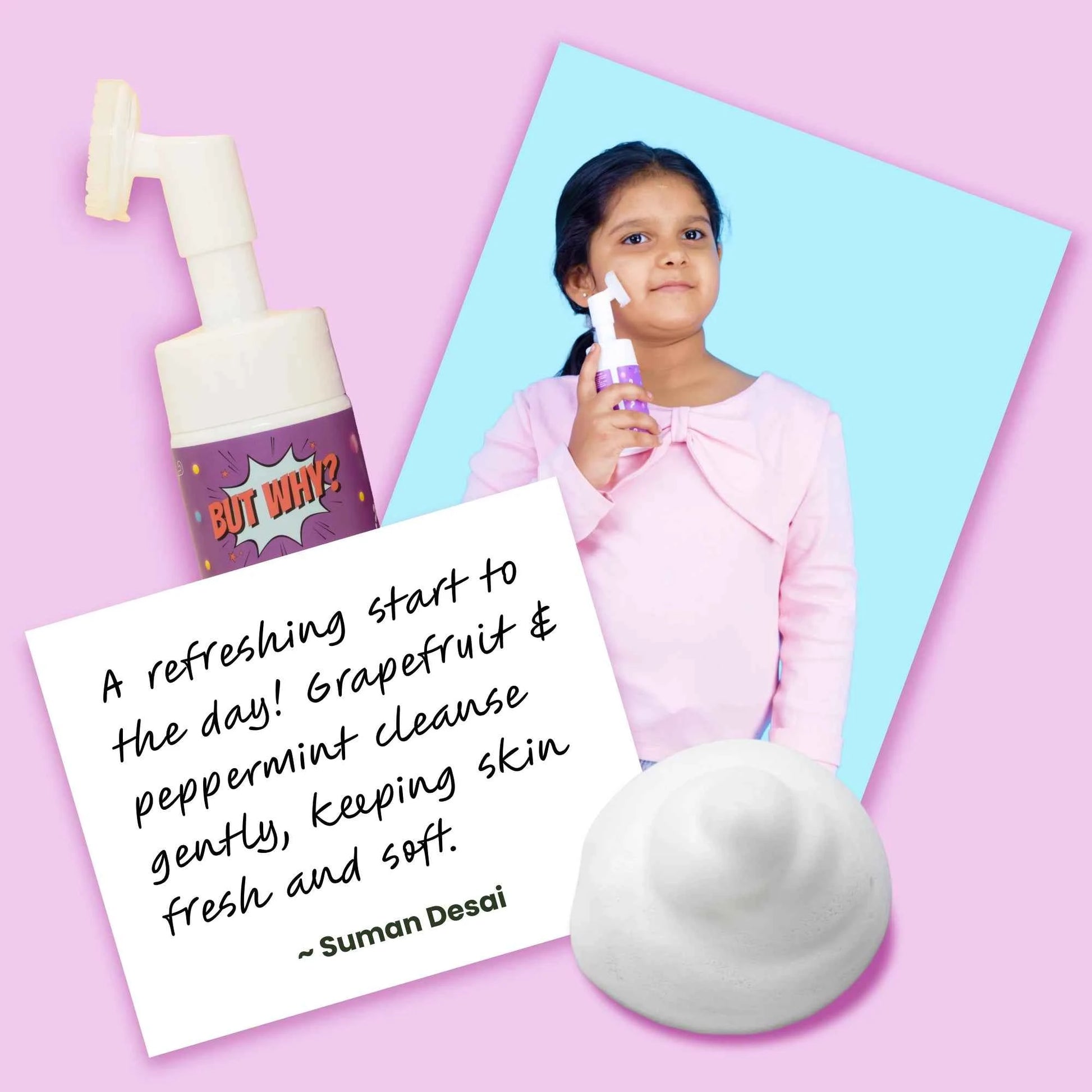 Kids Gentle Foaming Bubblegum Facewash for Oil Control