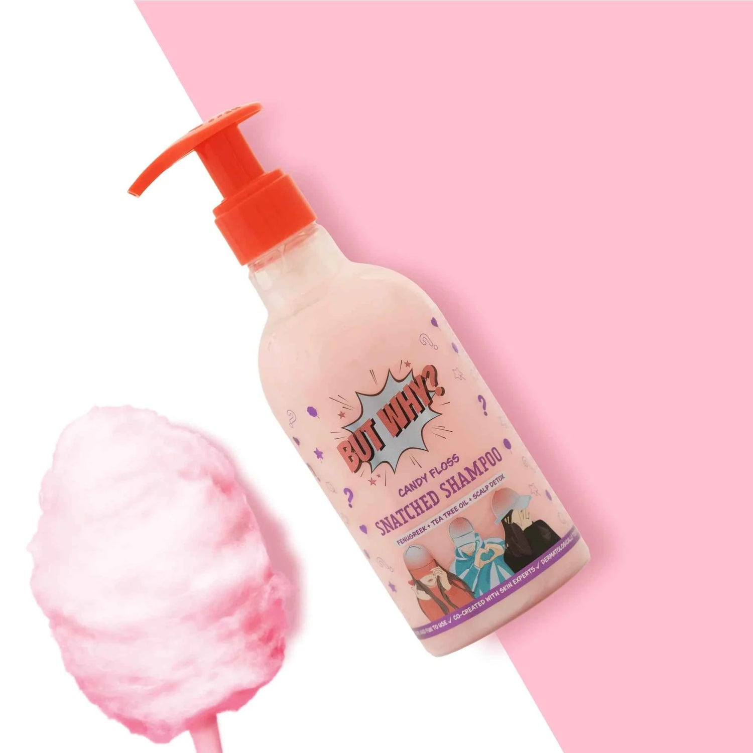 Kids Candy Floss Dandruff Control Shampoo with Fenugreek extract and Tea Tree Oil