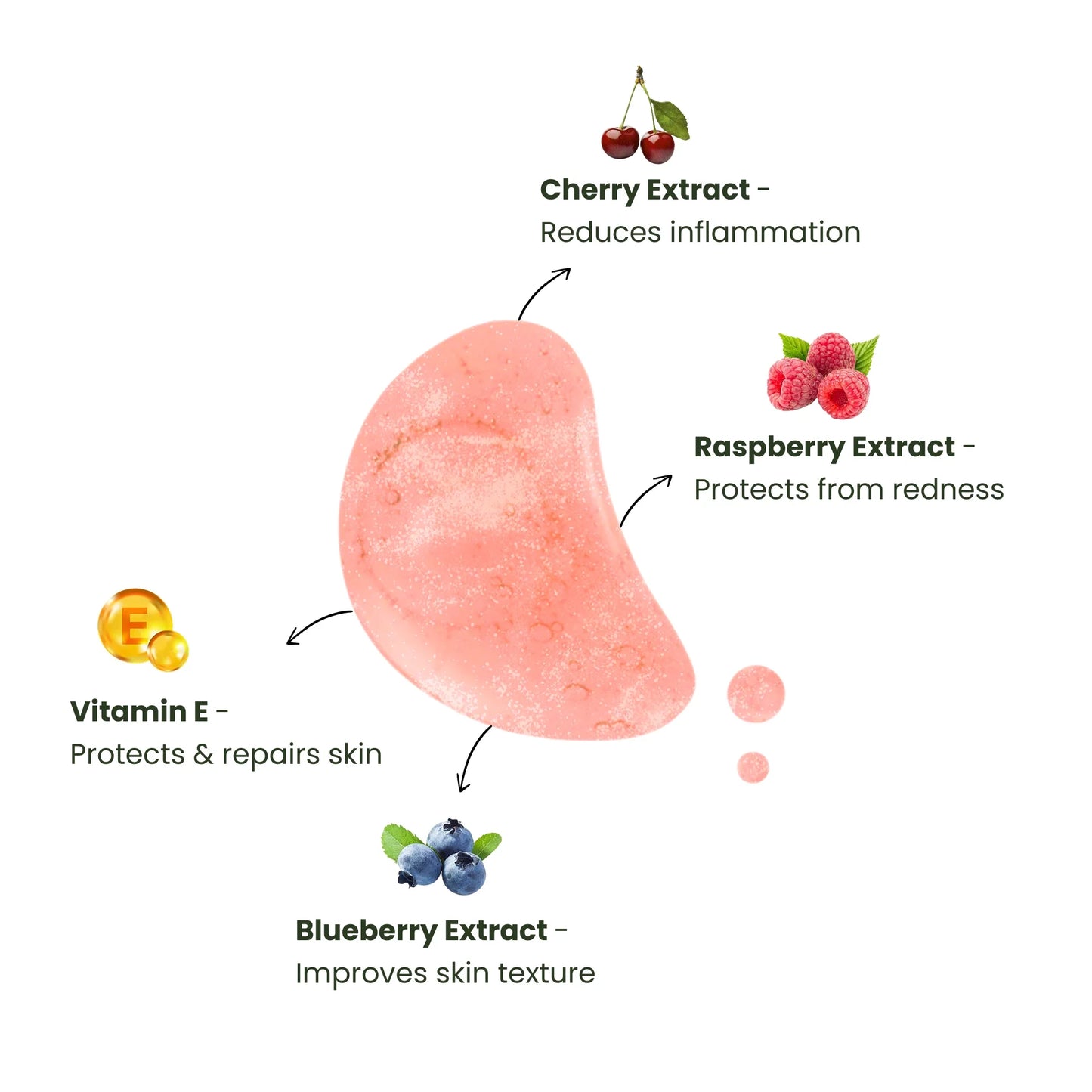Kids Cherry Sparkle Moisturizing Body Wash with Berry Extracts for Sensitive Skin