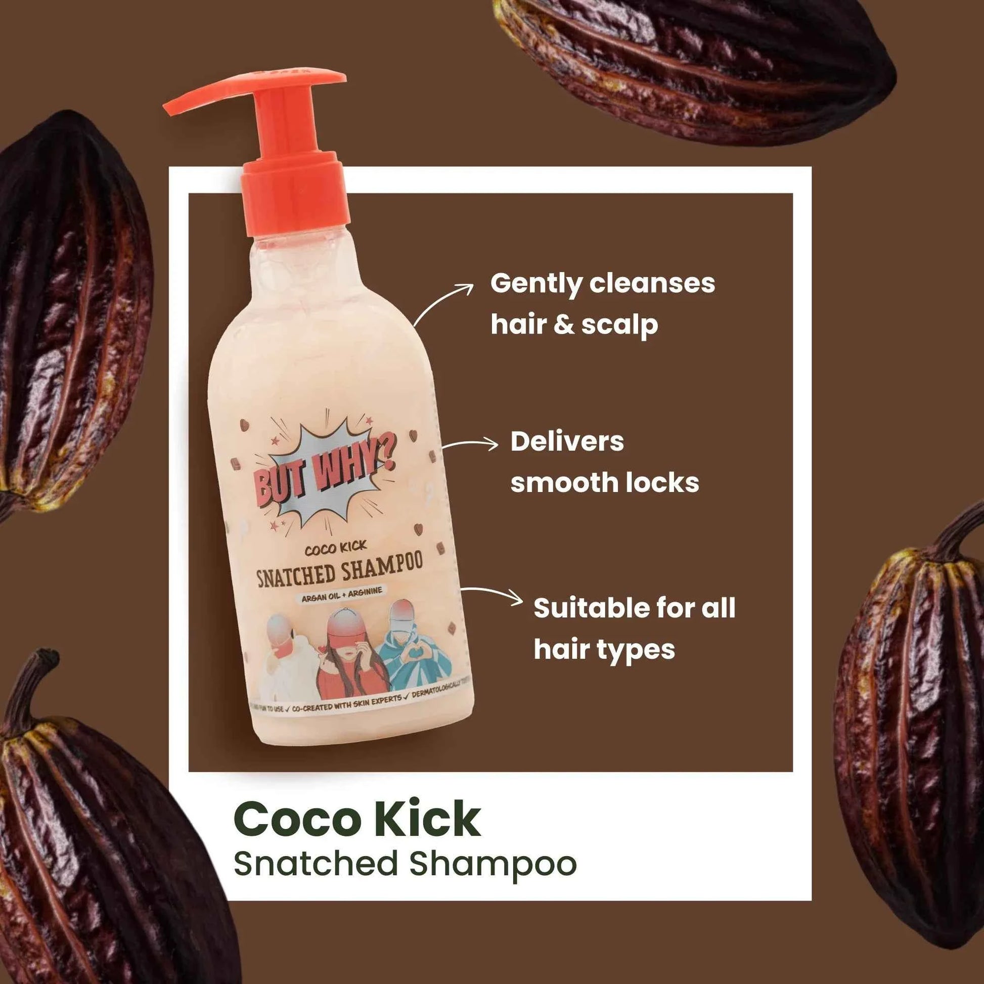 Kids CocoKick Hair Detangling Shampoo with Moringa & Argan Oil