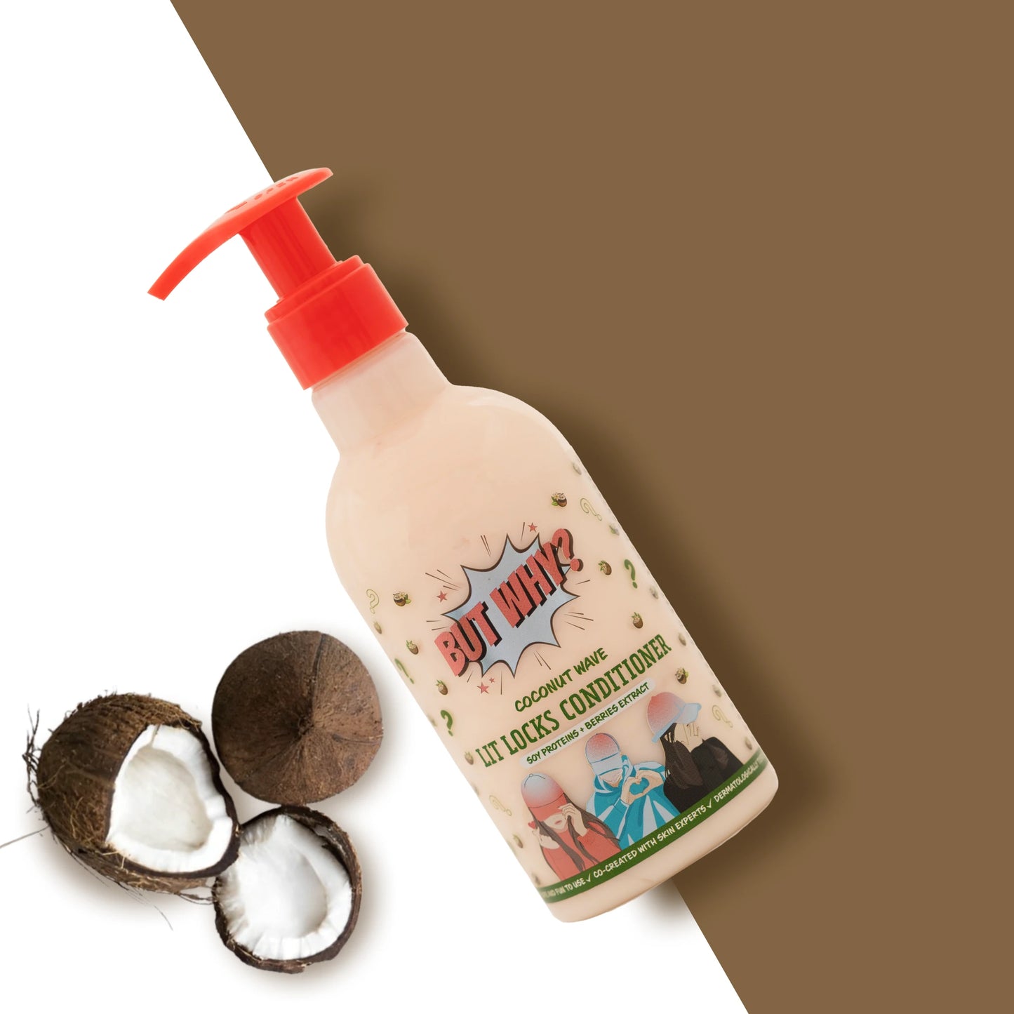 Coconut Wave Lit Locks Conditioner with Dandruff Control