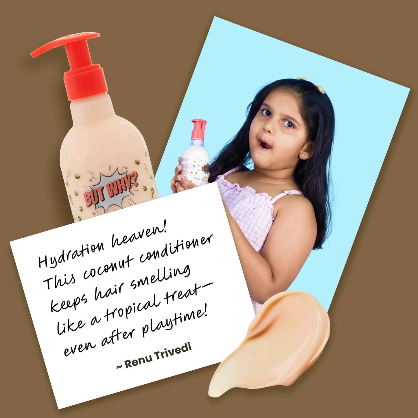 Kids Coconut Wave Conditioner for Soft, Silky, Shiny Hair