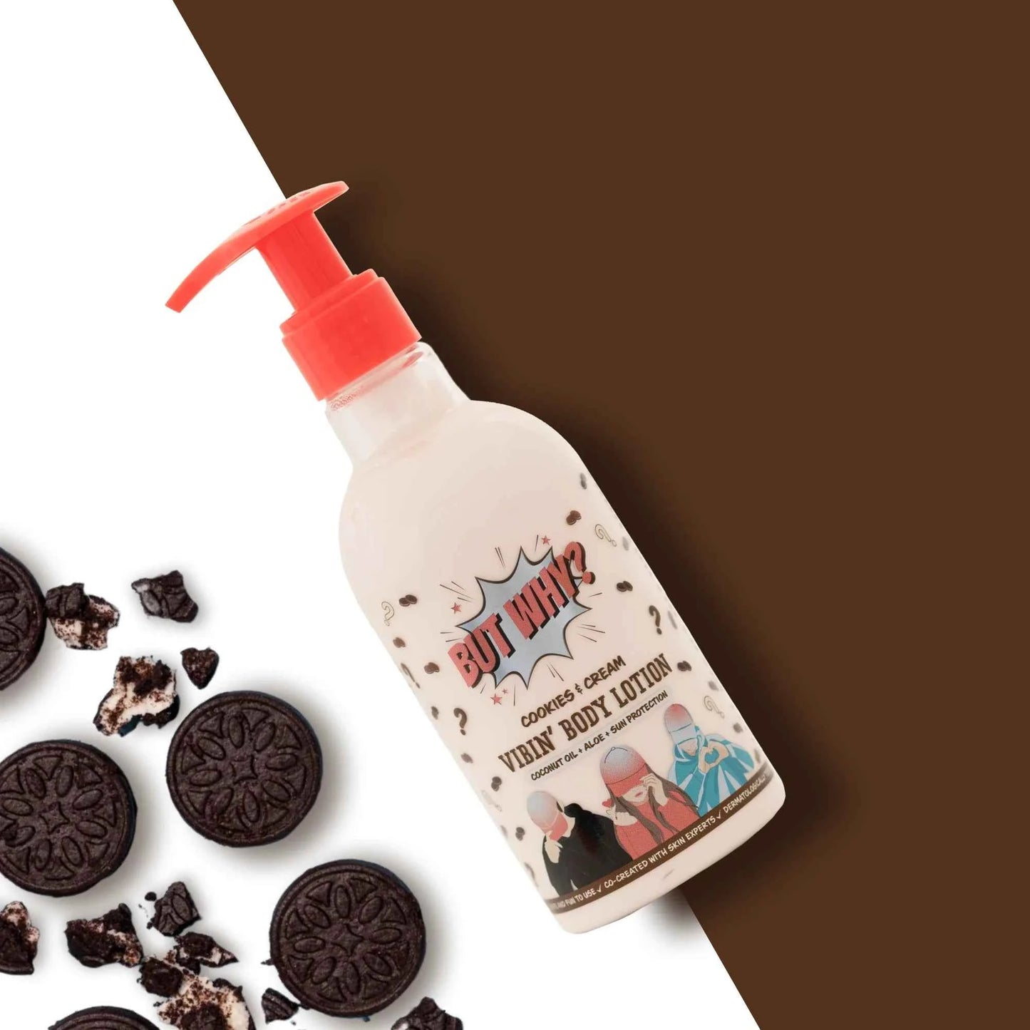 Kids Cookies & Cream Nourishing Body Lotion with Sunscreen for long lasting moisture enriched with Aloe Vera and Coconut Oil