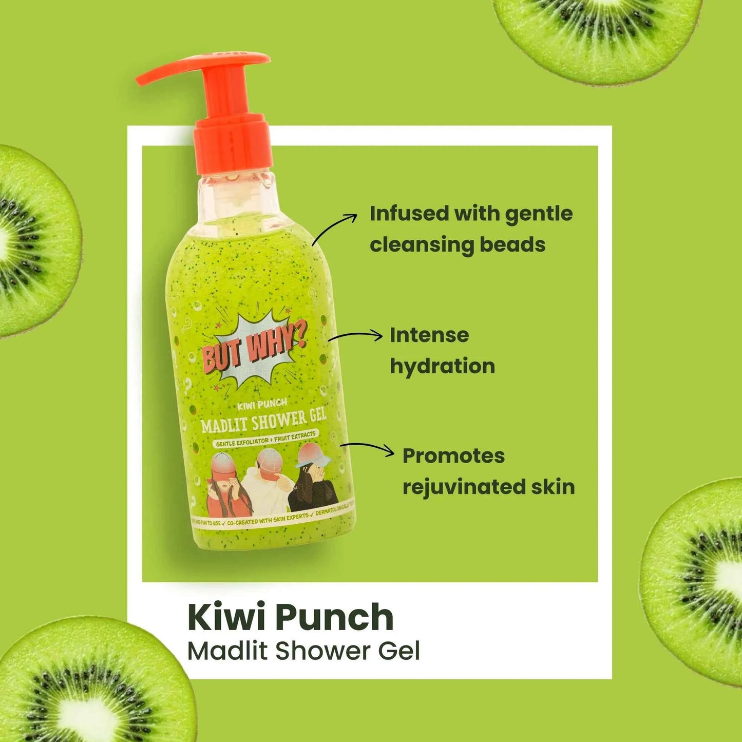Kids Kiwi Punch Nourishing Body Wash with Exfoliating Beads