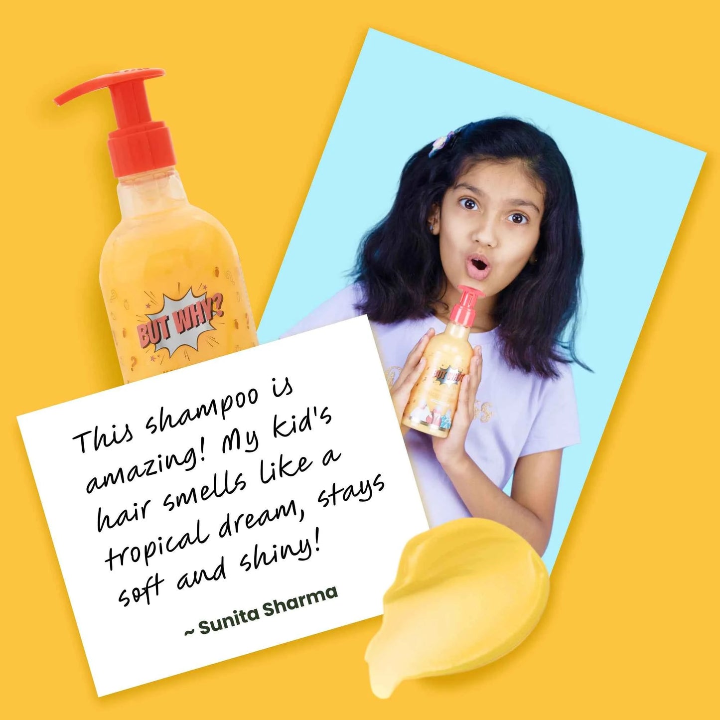 Kids Mango Mousse Hair‑Smoothening Shampoo