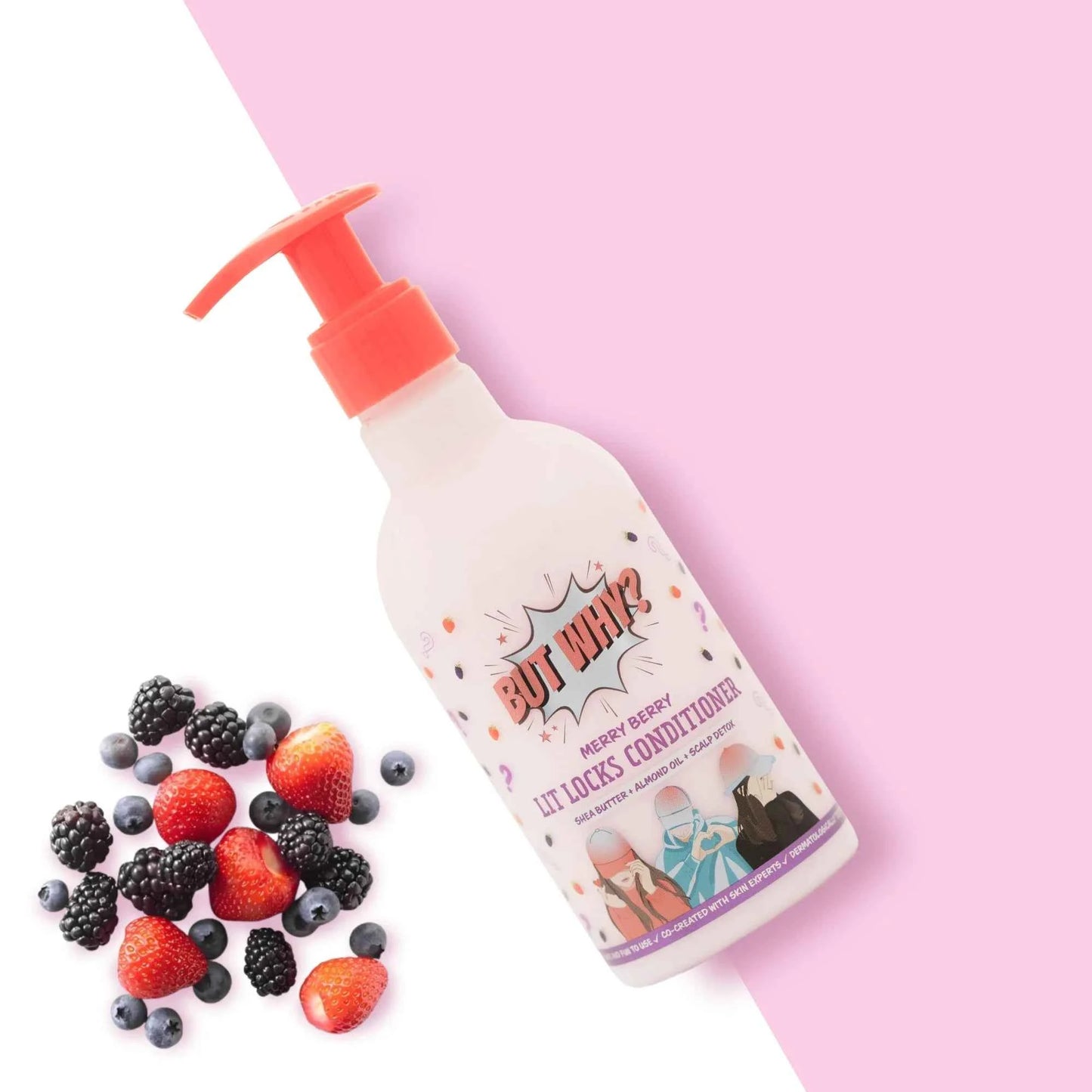 Kids MerryBerry Dandruff Control Conditioner with Almond Oil & Shea Butter for Smooth Soft Hair