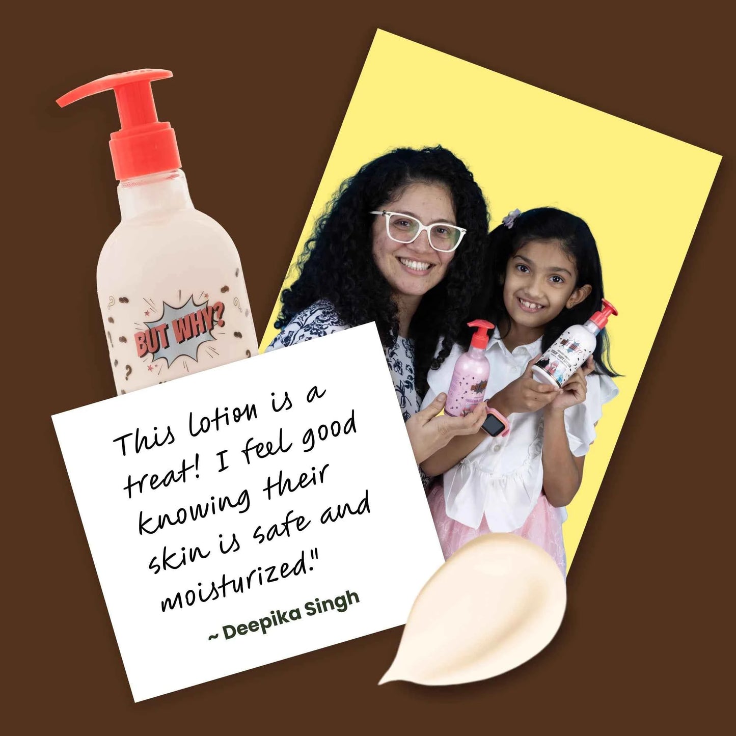 Kids Cookies & Cream Nourishing Body Lotion with Sunscreen for long lasting moisture enriched with Aloe Vera and Coconut Oil