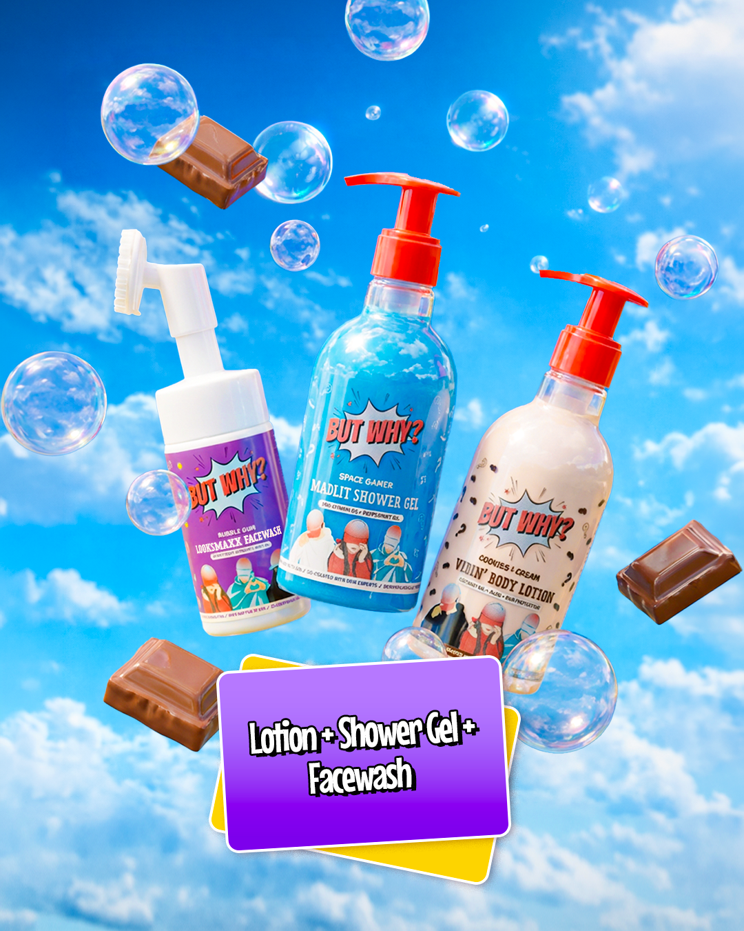 All-Round Summer Care (Facewash + Shower Gel + Lotion)