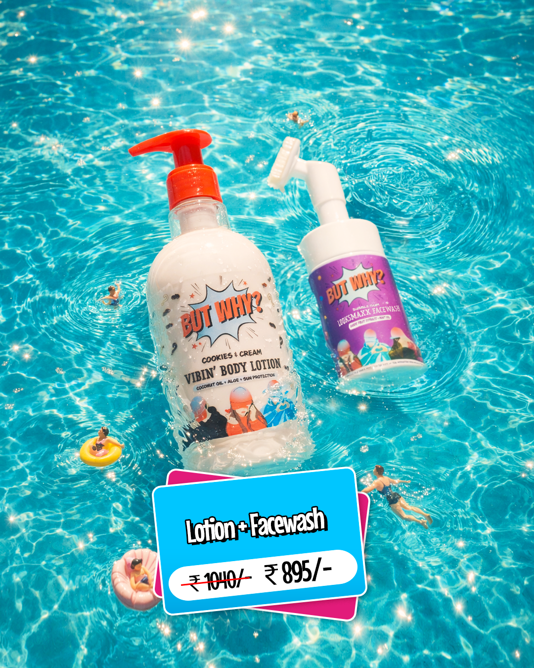 Summer 2-in-1 Body Care (Facewash+ Lotion)