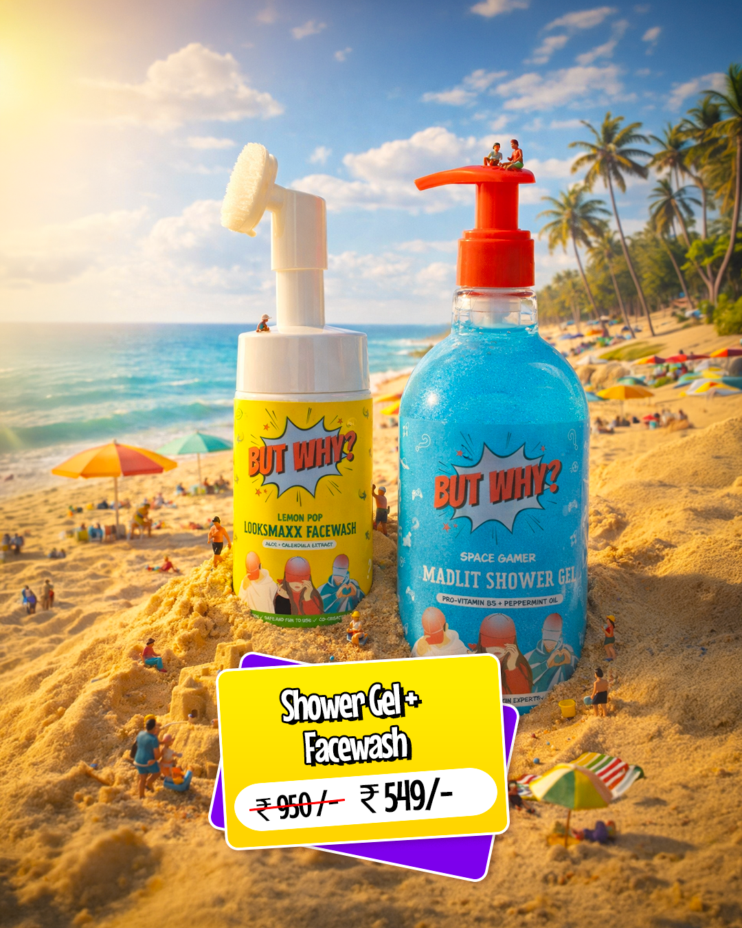 Summer Skincare Duo (Shower Gel + Facewash)