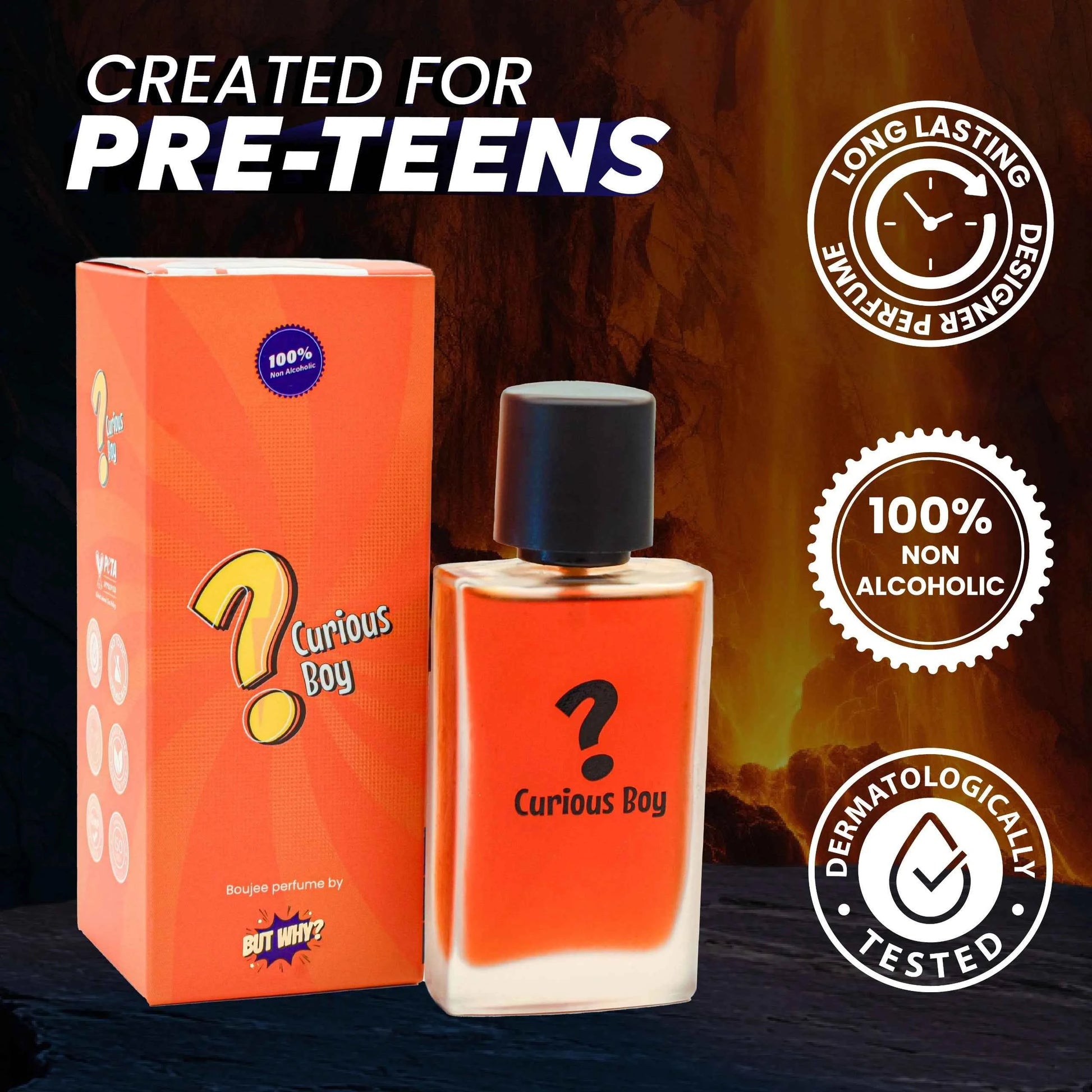 100% Alcohol-Free Curious Boy Boujee Perfume for Kids