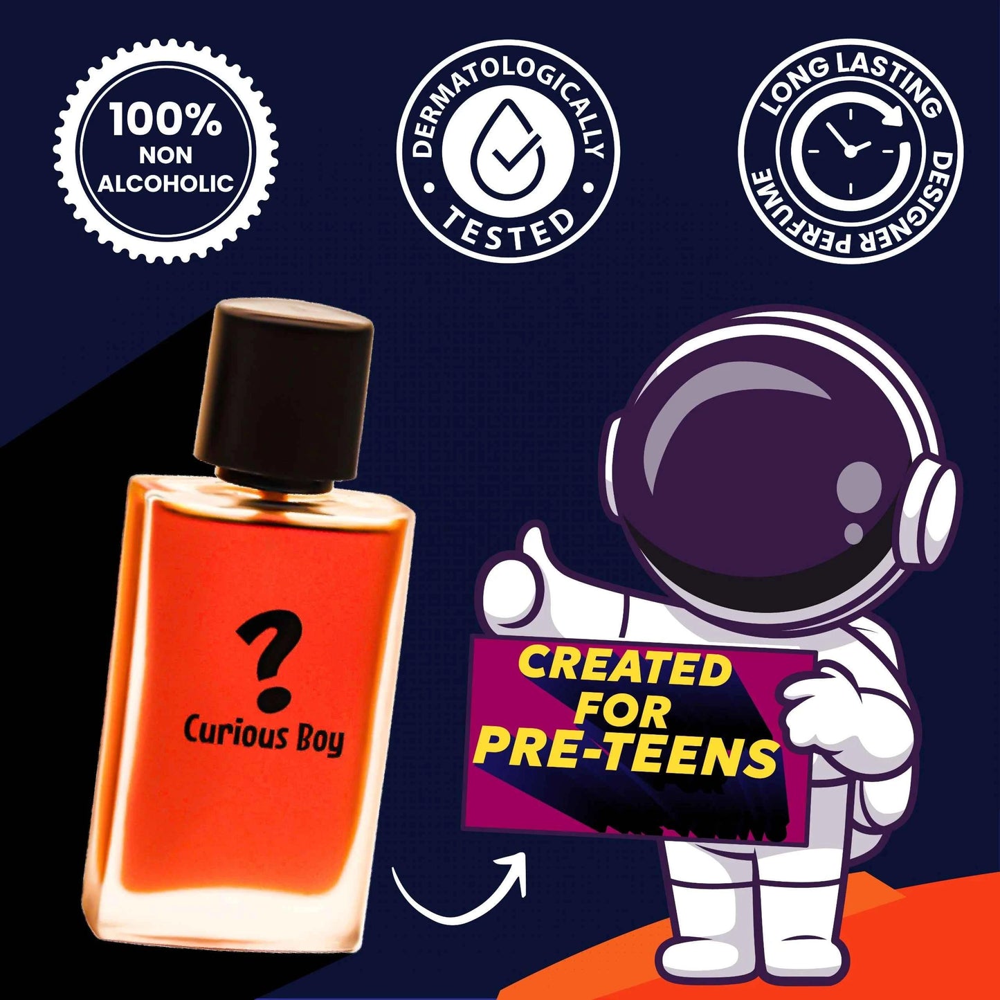 100% Alcohol-Free Curious Boy Boujee Perfume for Kids