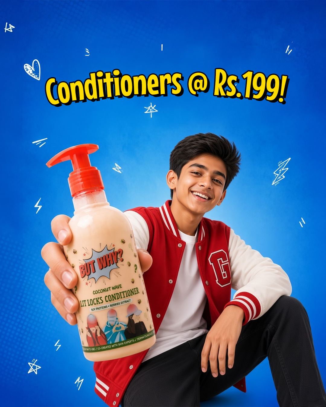 Kids Coconut Wave Conditioner for Soft, Silky, Shiny Hair