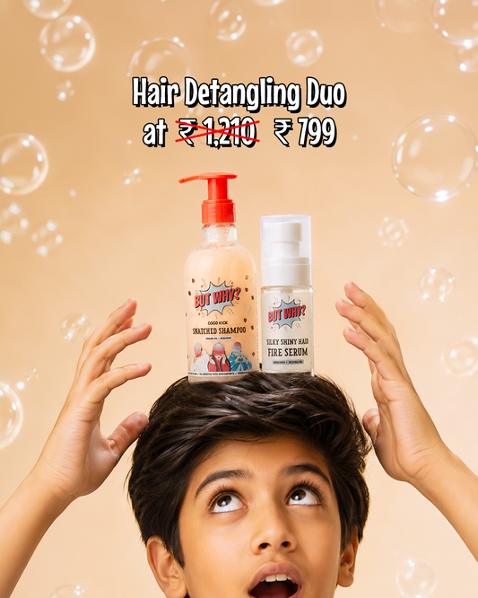 Detangling Haircare Combo- Coco Kick Shampoo + Hair Serum