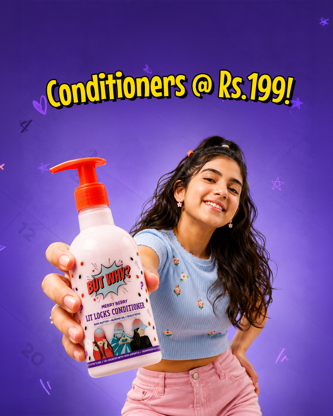Kids MerryBerry Dandruff Control Conditioner with Almond Oil & Shea Butter for Smooth Soft Hair