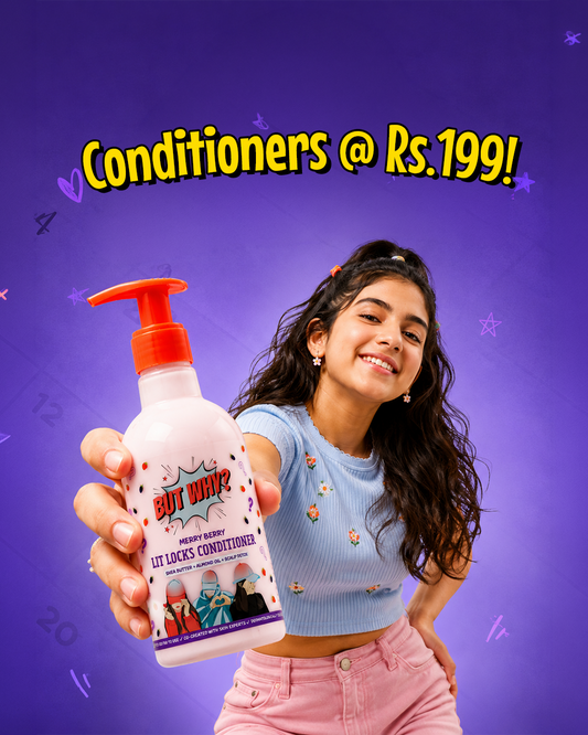 Kids MerryBerry Dandruff Control Conditioner with Almond Oil & Shea Butter for Smooth Soft Hair
