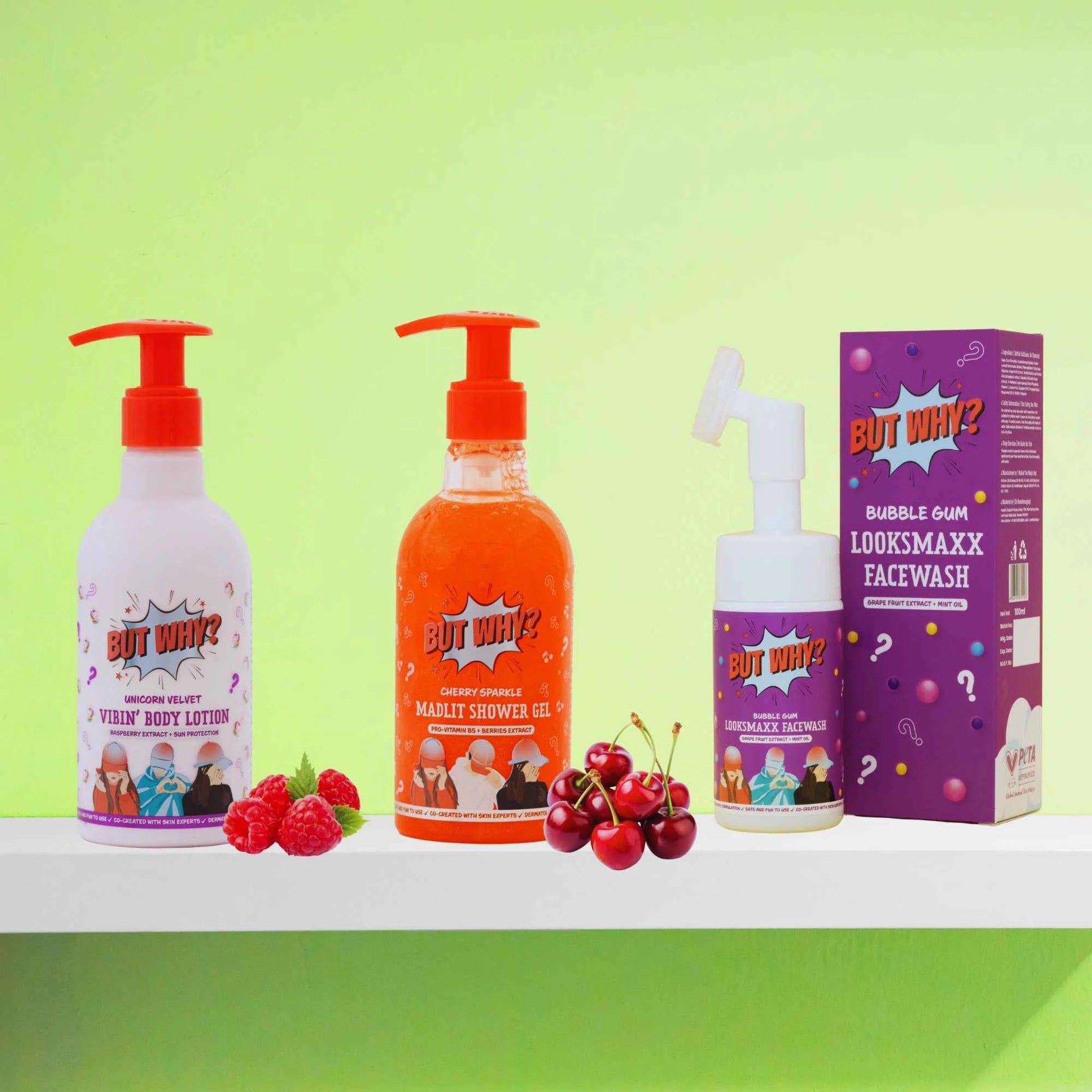 Kids Clean & Care Trio (Facewash + Shower Gel + Lotion)