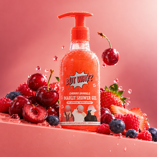 Kids Cherry Sparkle Moisturizing Body Wash with Berry Extracts for Sensitive Skin