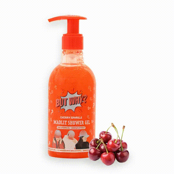 Kids Cherry Sparkle Moisturizing Body Wash with Berry Extracts for Sensitive Skin